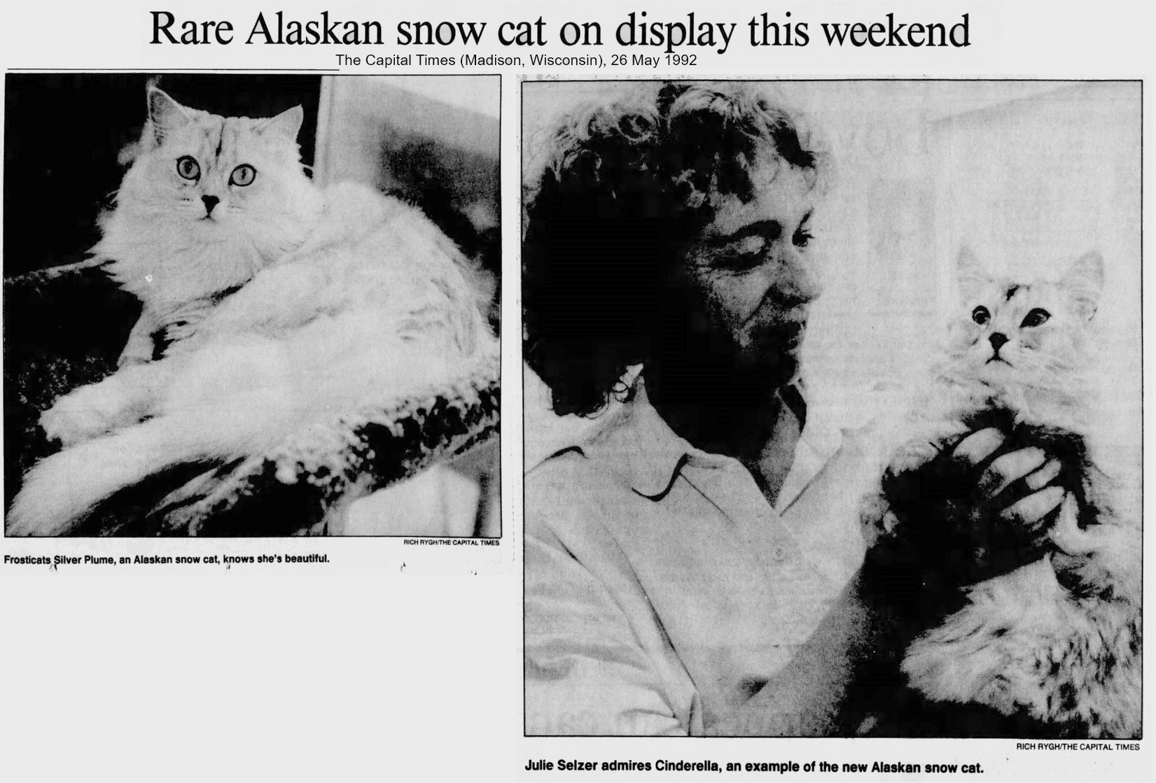 Alaskan Snow Cat from the 1990s