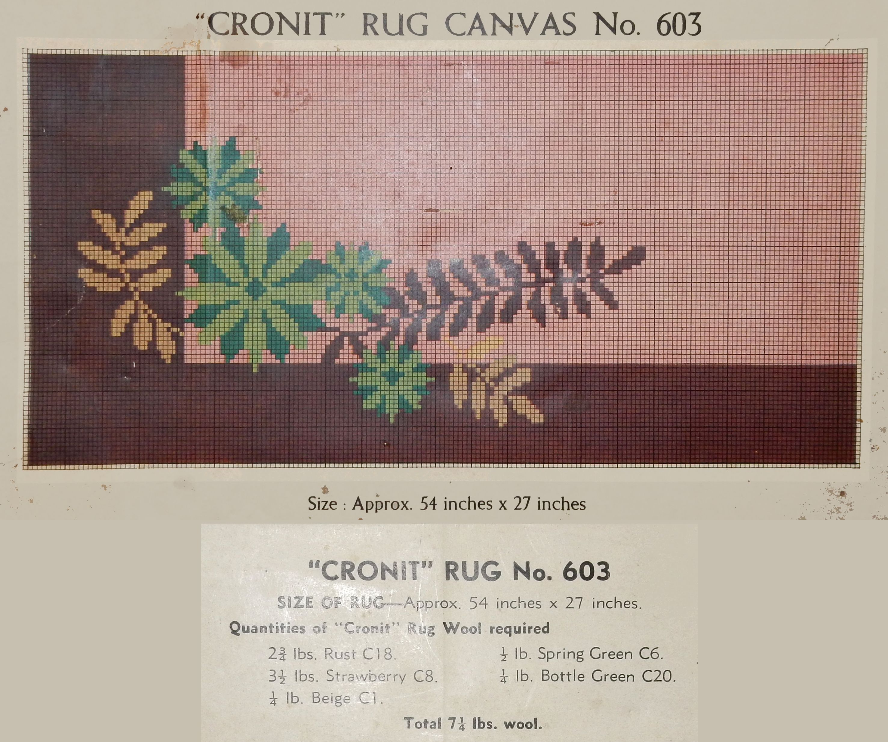 cronit rug chart