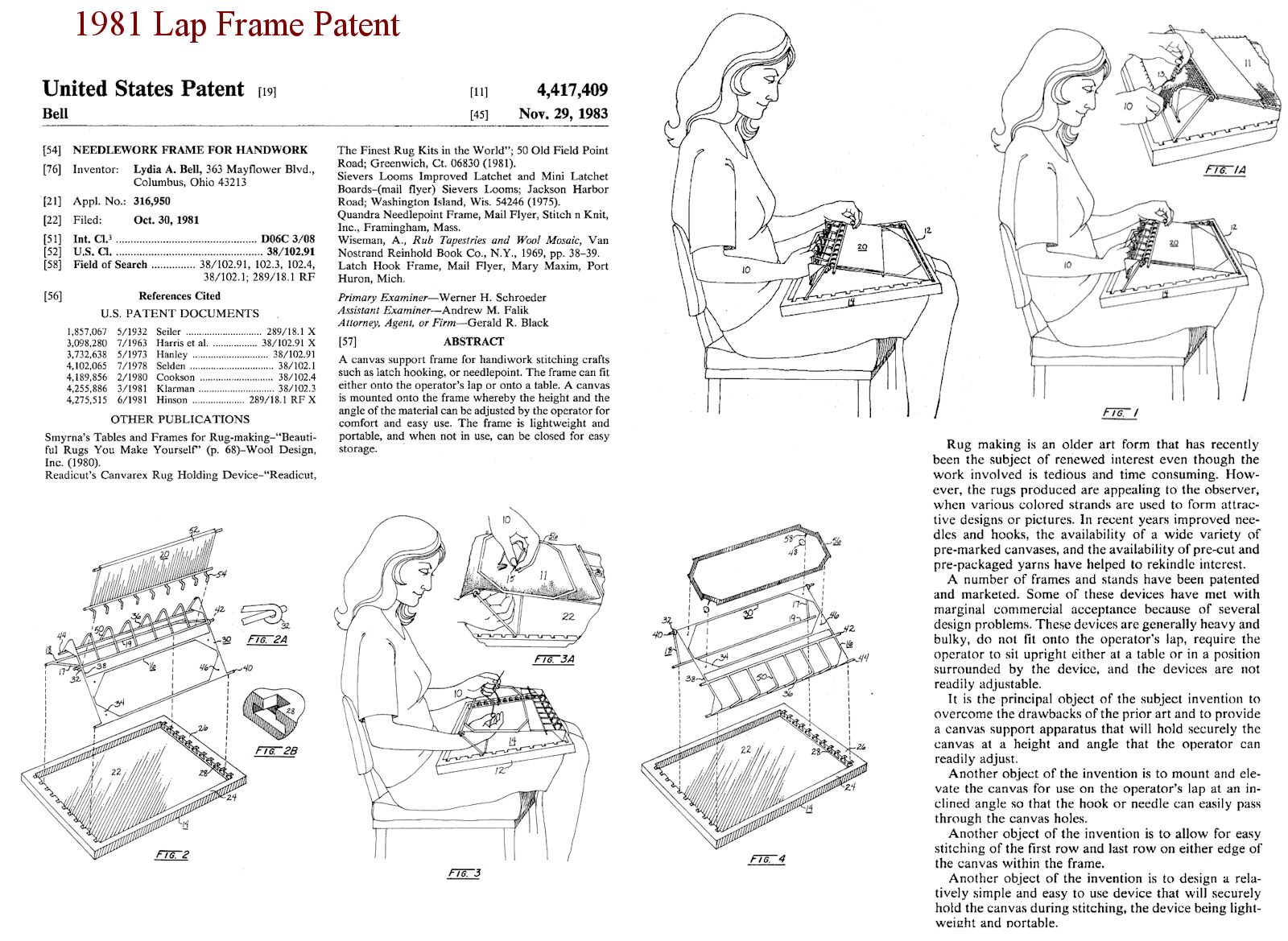 RUGS - TOOLS AND ACCESSORIES: HOOKS, CLAMPS AND RAPID METHODS